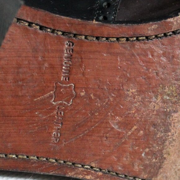 Florsheim Saddle Oxfords, Plain Toe, Raisin / Black, 10.5D - Picture 10 of 11